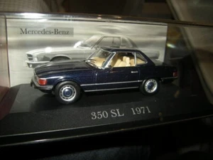 1:43 Ixo / Altaya Mercedes-Benz 350 SL R107 1971 -1986 darkblue /dunkelblau VP - Imagen 1 de 1
