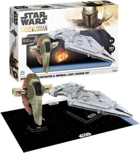 Star Wars The Mandalorian Boba Fett's Starfighter & Imperial Light Cruiser Set - Imagen 1 de 6