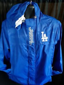 Los Angeles Dodgers MLB Men's G-III Hooded Windbreaker Jacket Medium or Large
