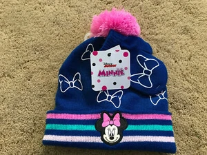 Minnie Mouse Pom Pom Little Girl's Hat & Glove Set - Picture 1 of 4