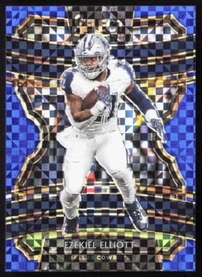 2019 Panini Select Ezekiel Elliott Concourse Blue Prizm /175 #74 Cowboys - Image 1 of 2