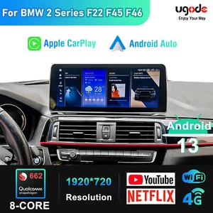 12.3" Carplay Screen For BMW 1 2 Series F20 F22 F45 Android Auto Radio 128G - Picture 1 of 9