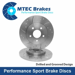 Lexus IS220d 2.2D IS250 IS250C 2005-2013 Drilled&grooved Discos de Freno Trasero - Imagen 1 de 1
