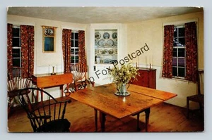Postcard Dining Room Soloman Richardson Old Sturbridge Village Massachusetts - Picture 1 of 2