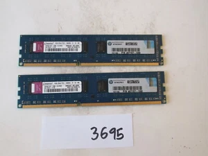 Kingston 2x2Gb=4Gb PC3-10600 1333Mhz DDR3 Desktop Memory RAM (3695) - Picture 1 of 2