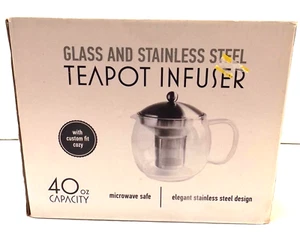Infusor para tetera / Vidrio y acero inoxidable / Capacidad 40 oz - Imagen 1 de 4