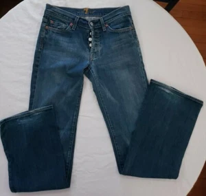 7 For All Mankind Boy Cut Womens Jeans Size 27 - Picture 1 of 5