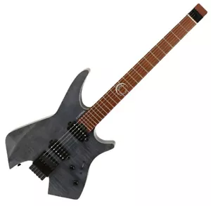 Corona Gravity NT Blue Jean Blue Headless Electric Guitar Jescar Stainless Frets - Picture 1 of 11