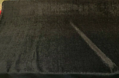  Chenille Upholstery Luxury Sephora Black Brown Fabric By The Yard - Image 1 of 4