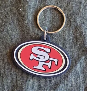 San Francisco Football Logo Key Chain made with soft flexible plastic  - Picture 1 of 3