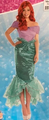 Amscan Womens LITTLE MERMAID ARIEL Costume Cosplay Halloween Sz MEDIUM 6-8 NWT! - Image 1 of 4