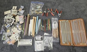 Knitting/Crochet Needles, Buttons, Clamps And Jewelry Fabric Tool Lot. GB1 - Picture 1 of 23