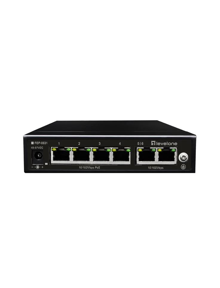 LevelOne FEP-0631 switch di rete Fast Ethernet (10/100) Supporto Power over Ethe - Immagine 1 di 1