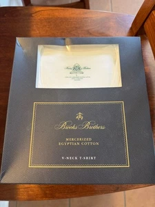 Brooks Brothers Mercerized Egyptian Cotton V-Neck T-shirts Lot of 4 - Picture 1 of 4