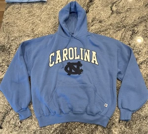 UNC Carolina Russell Athletic Hoodie Pullover Sweatshirt Large Tar Heels #875 - Picture 1 of 13