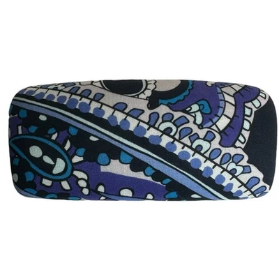 Vera Bradley Eyeglass Case Paisley Print Purple Blue Glasses Holder - Image 1 of 4