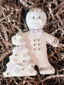 Lenox 2001 Lebkuchenmann Ornament The Sweetest Christmas Porzellan - Bild 1 von 4