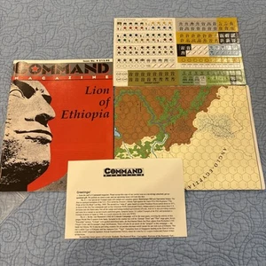 Command Magazine #4 Lion of Ethiopia 1991 Wargame Unpunched Complete - Picture 1 of 3
