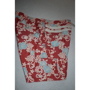 Tommy Bahama Badehose Shorts Herren Größe 2XL rot geblümt mit Taschen - Bild 1 von 7