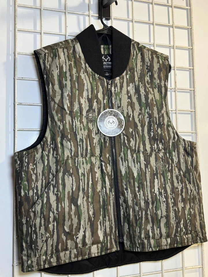 Realtree Mens Camo Hunting Vest Staghorn Mens XL - Image 1 of 4