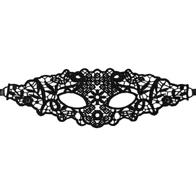 Women Halloween Lace Cut-Out Half-Face Mask for Masquerade Parties Role-Playing - Image 1 of 4