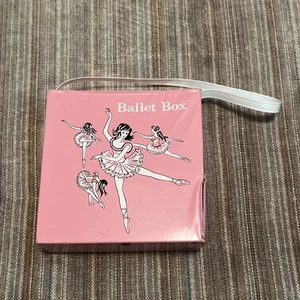Scatola da ballo rosa vintage con 2 scomparti include scarpe - Foto 1 di 4