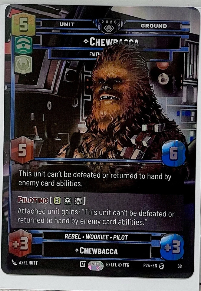 Star Wars Unlimited  Chewbacca Card  Galactic Championship 2025 Exclusive - Image 1 of 1