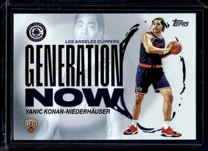 2025-26 Topps #GN-30 Yanic Konan-Niederhäuser RC Generation Now - Picture 1 of 2