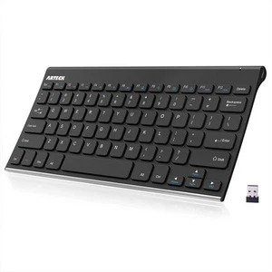 2.4G Wireless Keyboard Stainless Steel Ultra Slim Keyboard for Computer/Deskt... - Picture 1 of 7