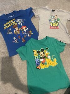 3 X Disney Micky Toy Story Tshirts Size 7-8 Years 