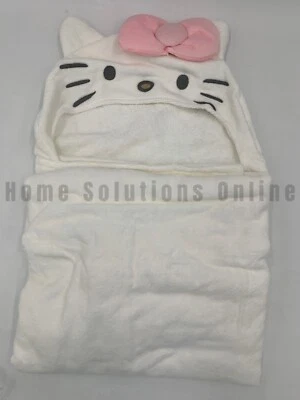 Pottery Barn Kids Hello Kitty® Cotton Hooded Towel White Multi 50 x 27 in #8961G - Image 1 of 2