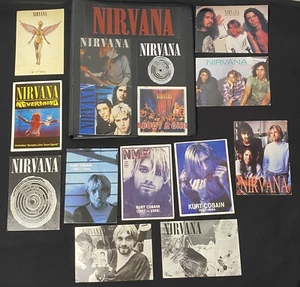 Vintage Nirvana Lot Postcards, Folder binder with stickers Rare Collectors Items - Picture 1 of 12