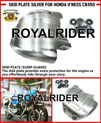 "PLACA ANTIDESLIZANTE, PLATA" APTA PARA HONDA H'NESS CB350RS Foto 1 de 4
