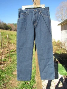 Pantalones de mezclilla para mujer Rustler clásicos calce regular pierna recta lavado oscuro 32x30 nuevos con etiquetas - Imagen 1 de 4