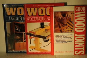Better Homes & Gardens Wood, tools, Large furniture, joints HC woodworking books - Imagen 1 de 7