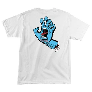 Santa Cruz Screaming Hand T Shirt Tee Skateboard White Brand New S M L XL XXL - Picture 1 of 2