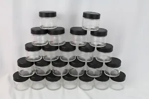 2 Ounce Glass Jars with Lids 24 Pack Round Jars Small Clear Containers
