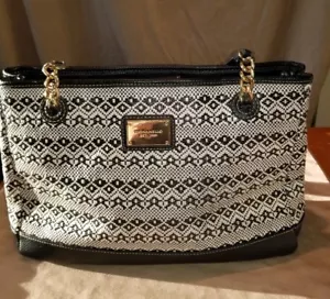 Tignanello Social Status Handbag, Aztec Straw Design, EUC. Very Beautiful - Bild 1 von 5
