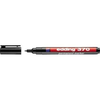 edding 370 Permanentmarker schwarz Rundspitze 1,0 mm, 1 Stück - Bild 1 von 2