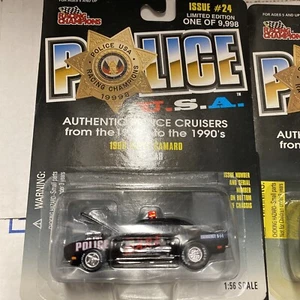 3 SET Racing Champions POLICE DARE Drug Education Camaro Mustang Cuda - Picture 1 of 4