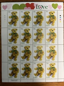 Ireland Stamps-Stamps Love Teddy Bear Stamps 16 .38c stamps (J3215) - Picture 1 of 3
