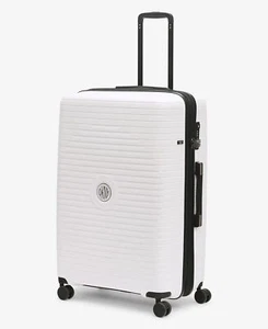 $395 DKNY 28" Central Point Upright Spinner White TSA Built In Luggage Suitcase - Picture 1 of 9