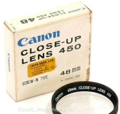 LEICA E48 Canon NIKON Lenses fit CANON 48mm CLOSE-UP Lens 450 E48 Macro Filter - Image 1 of 4