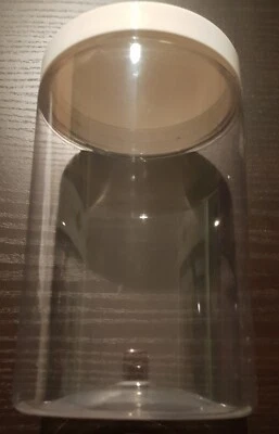 Kunststoff/Plastik Dose transparent mit Schraubdeckel - Bild 1 von 3