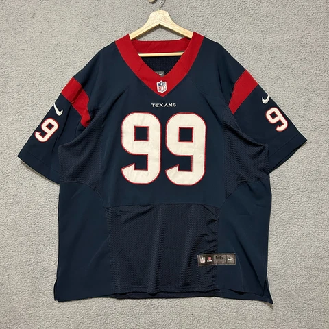 Houston Texans #99 JJ Watt Nike Jersey Men's 56 Blue NFL Football Cover