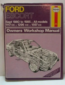 Haynes - Ford Escort / Sept 1980 to 1985 / Owners Workshop Manual - 626 - Picture 1 of 7