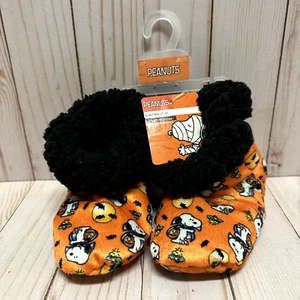 Peanuts Halloween Bootie Slippers 2T - 4T Toddler Snoopy Woodstock Vampire - Picture 1 of 7