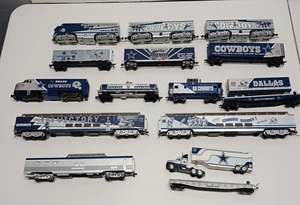 HO SCALE Dallas Cowboys Express Danbury Mint and Hawthorne Village Train Set - Picture 1 of 24