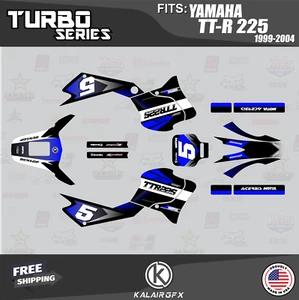 Graphics Kit for Yamaha TT-R 225 (1999-2004) Turbo - BLUE - Picture 1 of 4