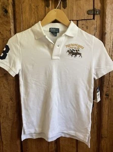 Polo Ralph Lauren Boys Triple Pony Polo Collar Shirt * Sz 7 * NWT - Picture 1 of 6